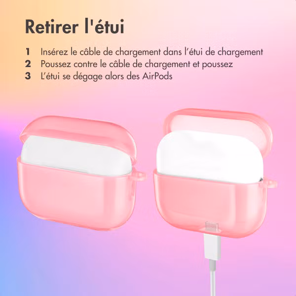 imoshion Coque Néon Apple AirPods Pro 2  - Rose