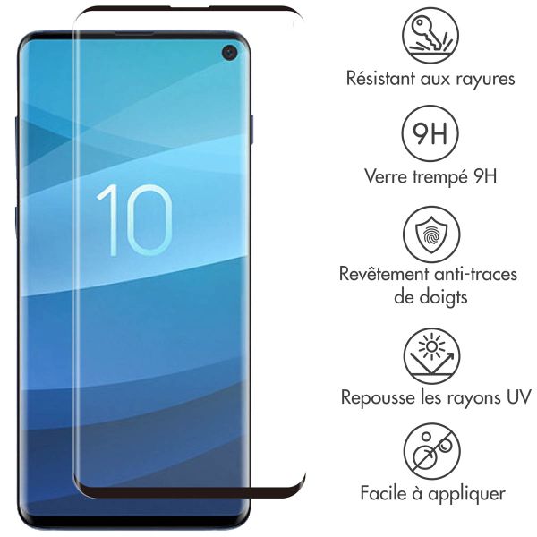 Selencia Protection d'écran premium en verre trempé durci Galaxy S10