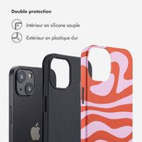 Selencia Coque arrière Vivid Apple iPhone 13 - Dream Swirl Pink