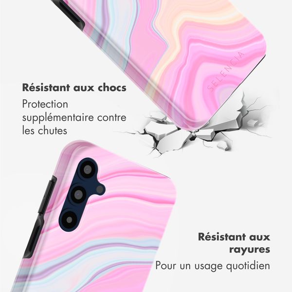 Selencia Coque arrière Vivid Samsung Galaxy A16 - Pastel Lipstick Marble