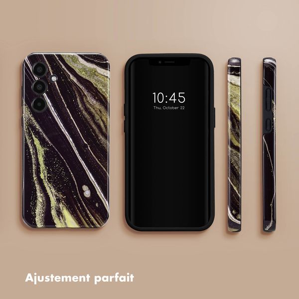 Selencia Coque arrière Vivid Samsung Galaxy A35 - Chic Marble