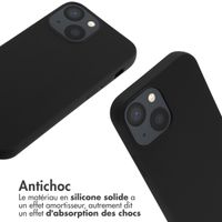 imoshion Coque en silicone avec cordon Apple iPhone 13 Mini - Noir