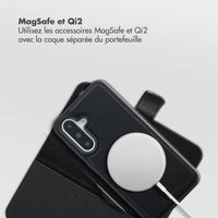 Selencia Étui portefeuille amovible Olyn avec MagSafe Samsung Galaxy A36 - Noir