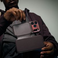 Decoded Portefeuille détachable 2 en 1 en cuir MagSafe Apple iPhone 17 Pro Max - Navy Shadow