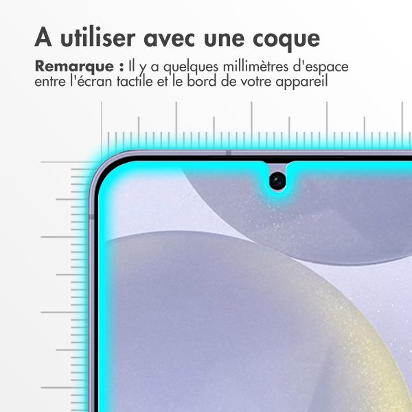 Accezz Protection d'écran en verre trempé Samsung Galaxy S24 Plus - Transparent