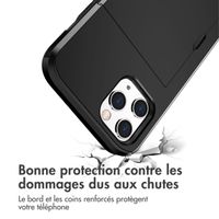 imoshion Coque arrière avec porte-cartes Apple iPhone 12 (Pro) - Noir