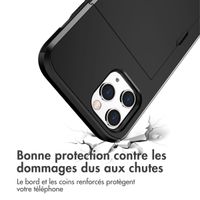 imoshion Coque arrière avec porte-cartes iPhone 12 (Pro) - Noir