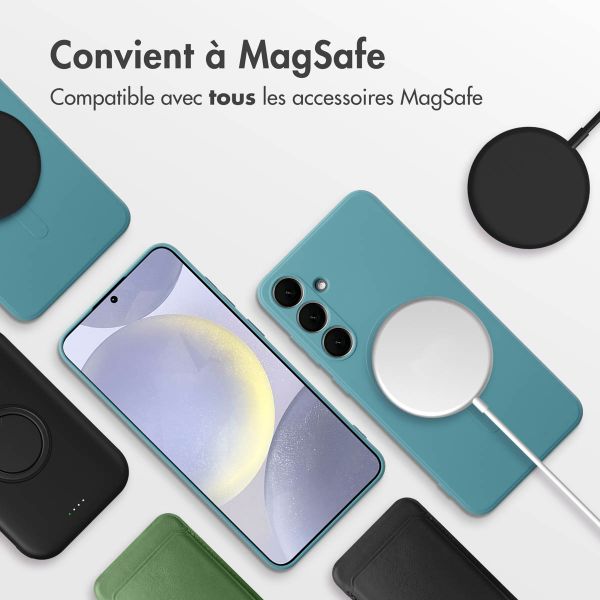 imoshion Coque Couleur avec MagSafe Samsung Galaxy S24 Plus - Smoke Green