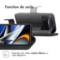 imoshion Étui de télephone portefeuille de luxe Xiaomi Poco X4 Pro 5G - Noir