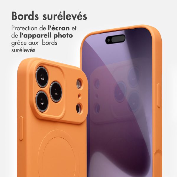 imoshion Coque Couleur avec MagSafe Apple iPhone 17 Pro Max - Neon Orange