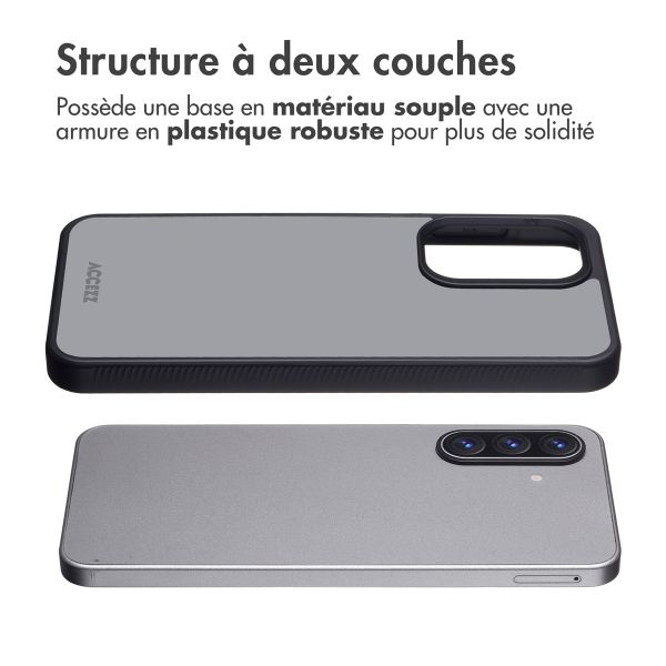 Accezz Coque Givrée Robuste Samsung Galaxy A17 - Noir