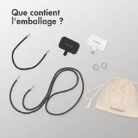 imoshion Set de cordons pour téléphone avec paillettes – Noir