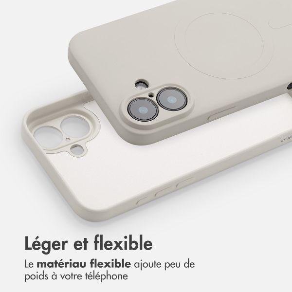 imoshion Coque Couleur avec MagSafe Apple iPhone 16 - Beige