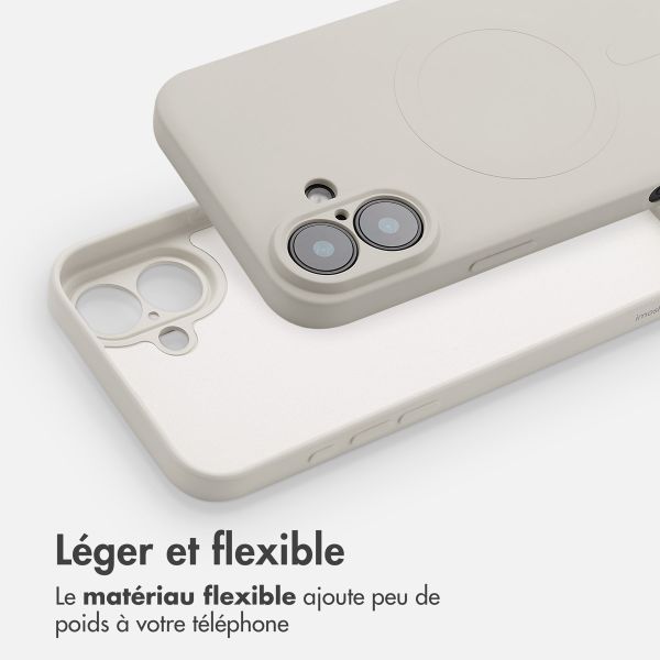 imoshion Coque Couleur avec MagSafe iPhone 16 - Beige