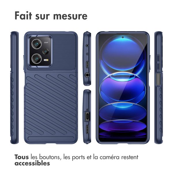 imoshion Coque arrière Thunder Xiaomi Poco X5 Pro 5G - Bleu foncé