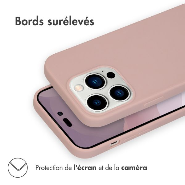 imoshion Coque Couleur Apple iPhone 14 Pro - Dusty Pink