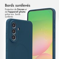 imoshion Coque Couleur avec MagSafe Samsung Galaxy A57 (5G) - Bleu foncé