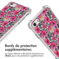 imoshion Coque Design avec cordon Apple iPhone SE (2022 / 2020) / 8 / 7 - Flower Water