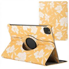 imoshion Coque tablette Design rotatif à 360° Apple iPad Pro 11 (2025) M5 / (2024) M4 - Yellow Flowers
