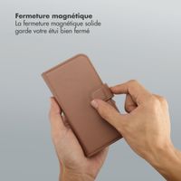 Selencia Étui portefeuille amovible Olyn avec MagSafe Samsung Galaxy S24 / S25 - Marron