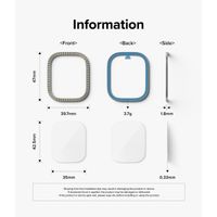 Ringke Bezel Styling + Protection d'écran Apple Watch Ultra - 49 mm - Fluted Titanium