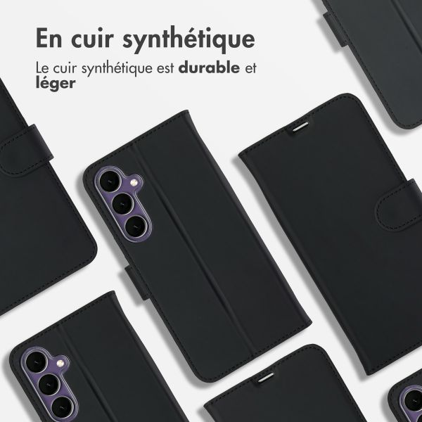 Accezz Étui de télephone Wallet Samsung Galaxy S24 FE - Noir