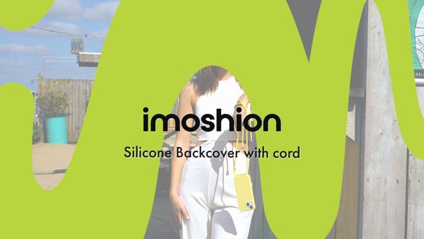 imoshion ﻿Coque en silicone avec cordon Apple iPhone 14 - Sand Pink