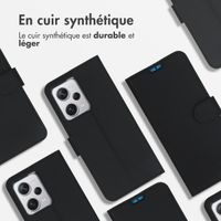 Accezz Étui de téléphone portefeuille Wallet Xiaomi Redmi Note 12 Pro Plus - Noir