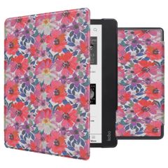 imoshion Design Slim Hard Case Sleepcover Kobo Elipsa 2E - Flower Watercolor