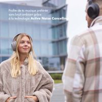 Selencia Casque sans fil Urban Play - Réduction active du bruit (ANC) - Avec étui de rangement - Cosy Grey