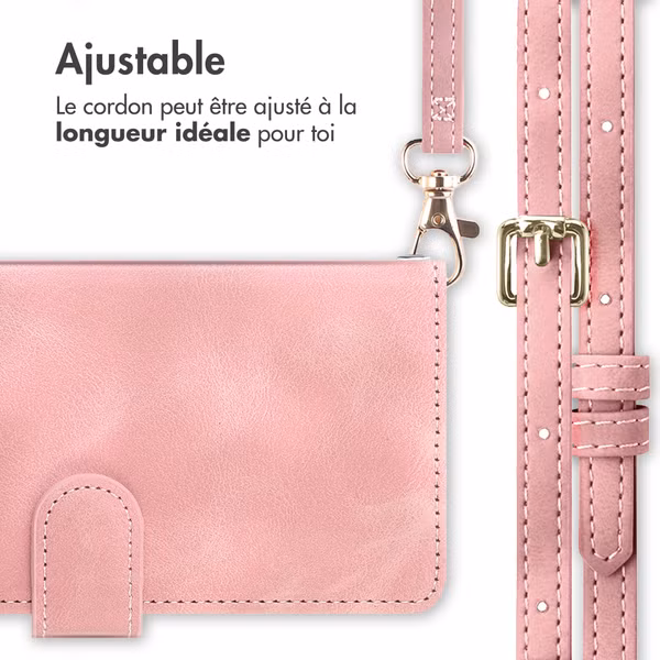 imoshion Etui de télephone portefeuille avec cordon Xiaomi Redmi Note 15 Pro (4G) - Rose
