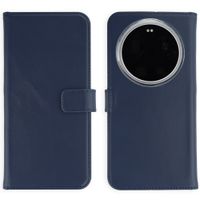 Selencia Étui portefeuille en cuir véritable Xiaomi 17 Ultra - Bleu foncé