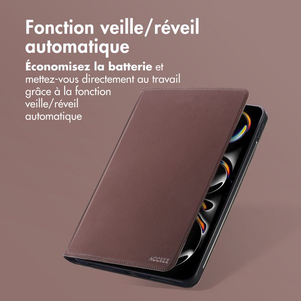 Accezz Coque tablette Classic Apple iPad Pro 13 (2025) M5 / (2024) M4 - Marron