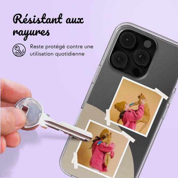 Coque personnalisée avec pellicule N°2 iPhone 16 Pro - Transparent