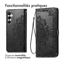 imoshion Etui de télephone Mandala Samsung Galaxy A55 - Noir