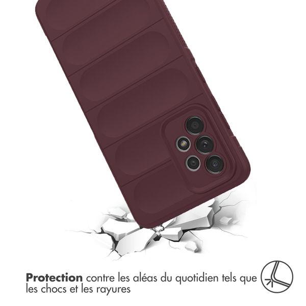 imoshion Coque arrière EasyGrip Samsung Galaxy A52(s) (5G/4G) - Aubergine