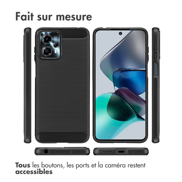 imoshion Coque Brushed Motorola Moto G13 / G23 - Noir