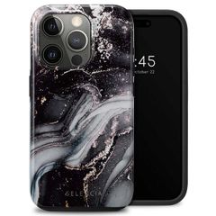 Selencia Coque arrière Vivid Apple iPhone 15 Pro - Chic Marble Black