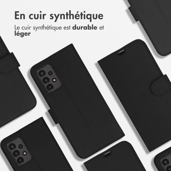 Accezz Étui de téléphone portefeuille Wallet Samsung Galaxy A13 (4G) - Noir