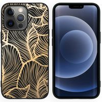 imoshion Coque Design iPhone 13 Pro - Feuilles / Noir