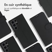 Accezz Étui de télephone Wallet Samsung Galaxy S23 Ultra - Noir