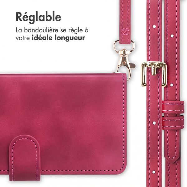 imoshion Etui de télephone portefeuille avec cordon Samsung Galaxy A27 (5G) - Rouge