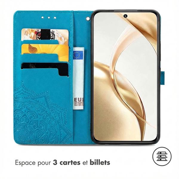 imoshion Etui de télephone Mandala Honor 200 - Turquoise