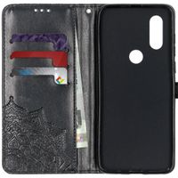 Etui de téléphone portefeuille Mandala Motorola One Vision