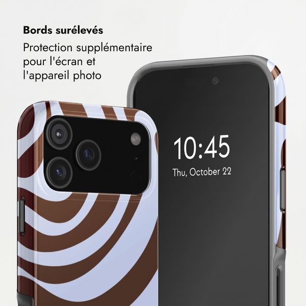 Selencia Coque arrière Vivid avec MagSafe Apple iPhone 17 Pro Max - Dream Swirl Chocolate