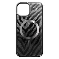iDeal of Sweden Coque MagSafe transparente limitée Apple iPhone 13/14/15/16e - Zebra Mystique