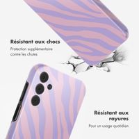 Selencia Coque arrière Vivid Samsung Galaxy A15 (5G) - Zebra Light Pink Lilac