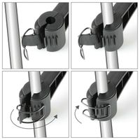 Lampa Smart Scooter Flow - Support de téléphone scooter - Fixation posurur rétroviseur et pare-brise - Noir