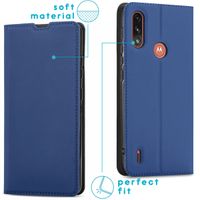 imoshion Étui de téléphone Slim Folio Motorola Moto E7i Power - Bleu