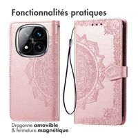 imoshion Etui de télephone Mandala Xiaomi Redmi Note 14 Pro (4G) - Rose Doré